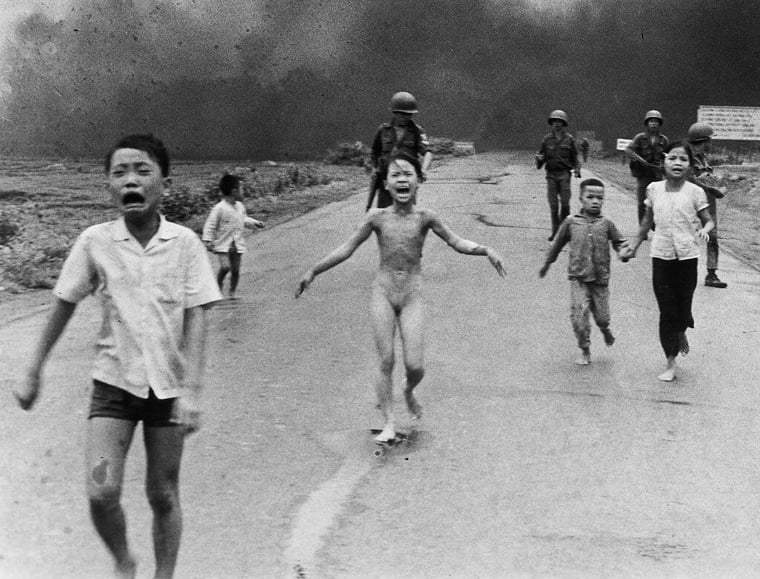 Nick Uts famous photograph Napalm Girl (1972) is a powerful example of visual storytelling