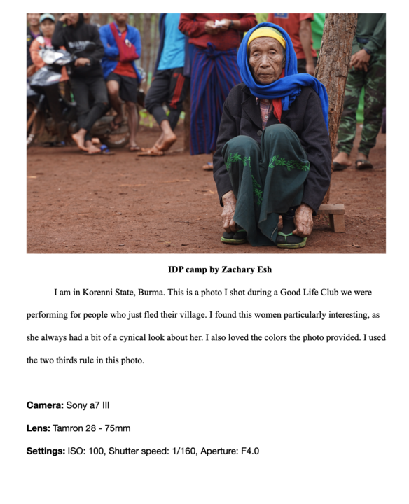 An internally displaced persons camp photographed by Zachary Esh