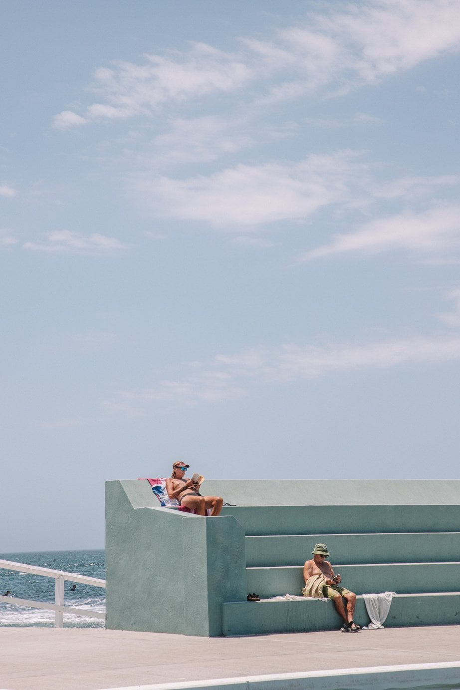 Beach scene in Newcastle